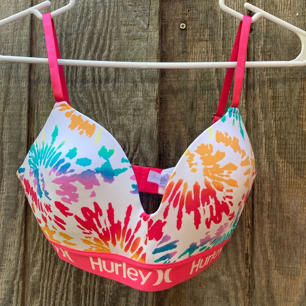 Hurley Logo Splash Color Bra